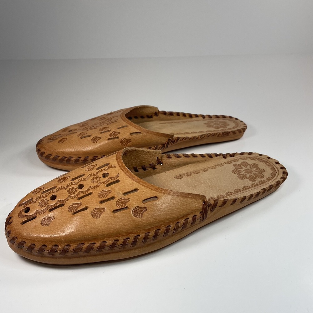 Handmade Folk Leather Men's Sleepers Size 10